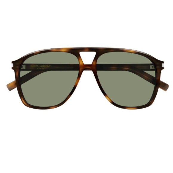 NEW Saint Laurent SL 596 DUNE 002 Havana Aviator Sunglasses SL596 - Picture 2 of 3